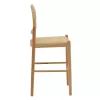 Bar stool Alessia natural rattan-beech wood-natural seat 42x41x100cm