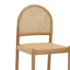 Bar stool Alessia natural rattan-beech wood-natural seat 42x41x100cm