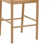 Bar stool Alessia natural rattan-beech wood-natural seat 42x41x100cm