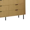 Chest of 6 drawers Scandi  in natural color 153x46x81cm