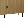 Buffet Scandi MDF natural color with black metal legs 170x45x80cm