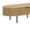 Coffee table Scandi MDF natural with metal legs 118x60x44cm