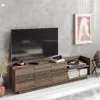 Tv stand Yubo walnut 167.6x35x43cm