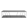 Coffee table Tars dark grey-black 120x50x30cm