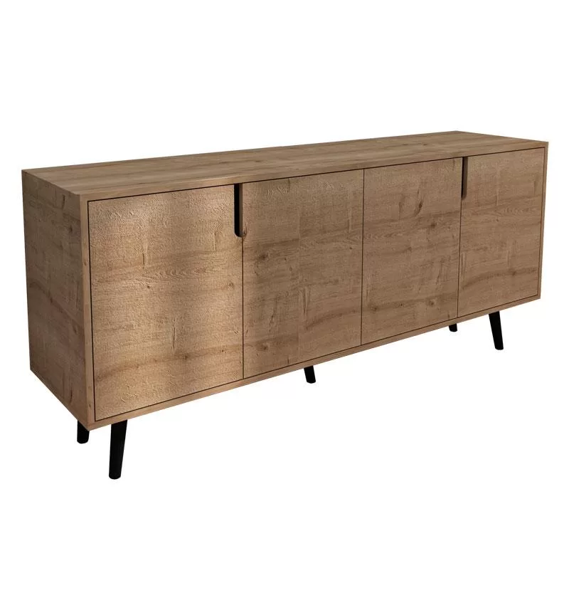 Μπουφές Sennan μελαμίνης oak 180x45x80εκ