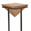 Side table Miles solid acacia wood natural-black 29x29x54cm