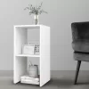 Side table Leofric white melamine 30x30x60cm