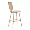 Bar stool Camilla pe rattan natural-fabric natural-metal natural 47.5x58x117cm