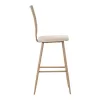 Bar stool Camilla pe rattan natural-fabric natural-metal natural 47.5x58x117cm