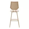 Bar stool Camilla pe rattan natural-fabric natural-metal natural 47.5x58x117cm