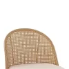 Bar stool Kace pe rattan natural-fabric natural-metal natural 43x55x102cm