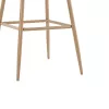 Bar stool Kace pe rattan natural-fabric natural-metal natural 43x55x102cm