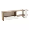 Tv set Salon in white-walnut color 120x25x37cm