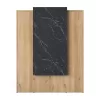 Reception desk Zowel melamine natural-black marble 90x40x110cm