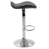 Bar stool Enzo folding black pu-metal chrome 45x44x87cm