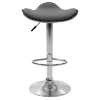 Bar stool Enzo folding black pu-metal chrome 45x44x87cm