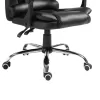 Manager's office chair Benett black pu 62x48x110cm