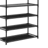 Hanger-shoe rack Sbern Inart black metal 62x29x170cm