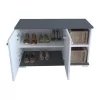 Entrance furniture  Deril dark grey melamine 90x33x52.5cm