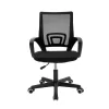 Office chair Berto I mesh fabric black 56x47x81-91cm