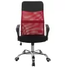 Manager office chair Joel I fabric mesh black-red 60x60x109-118cm