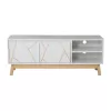 Aria tv stand white-natural 120x38x47cm