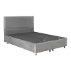 Double bed Rizko with storage store grey 160x200cm