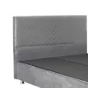 Double bed Rizko with storage store grey 160x200cm