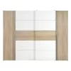 4-door wardrobe Verzo oak-white melamine 270.5x61.5x210.5cm