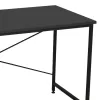 Office desk Karvem anthracite melamine-black metal 120x60x73cm