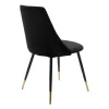 Chair Giselle black velvet leg black-golden