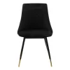 Chair Giselle black velvet leg black-golden