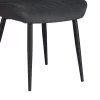 Chair Versa  anthracite fabric-black metal leg 54x63.5x84cm