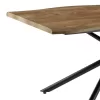 Dining table Jonal pakoworldwith MDF surface in walnut- black metal legs 180x90x76 cm