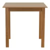 Table Zolenio solid beech wood with mdf top polish walnut 80x80x76cm