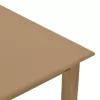 Table Zolenio solid beech wood with mdf top polish walnut 80x80x76cm