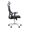 Office manager chair Aish fabric mesh black 64x66x130cm