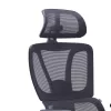 Office manager chair Aish fabric mesh black 64x66x130cm