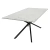 Table Dinny grey marble mdf-black metal 180x90x75cm