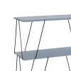 Side table-shelf Tars grey-black 80x30x69.2cm