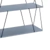 Side table-shelf Tars grey-black 80x30x69.2cm