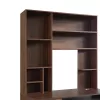 Computer desk-bookcase Novelty walnut 120x55x182cm