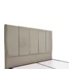 Single bed Dreamland with storage space cream fabric 120x200cm