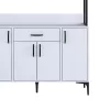 Buffet with shelf Eramise white melamine 120x40x189.6cm