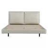 Double bed Jessie floating style led-PU ivory 160x200cm