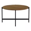 Coffee table Aisle melamine walnut-black D80x45cm