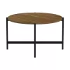 Coffee table Aisle melamine walnut-black D80x45cm