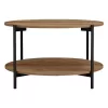 Coffee table Element melamine natural-black D80x45cm