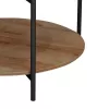 Coffee table Element melamine natural-black D80x45cm