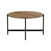 Coffee table Aisle melamine natural-black D80x45cm